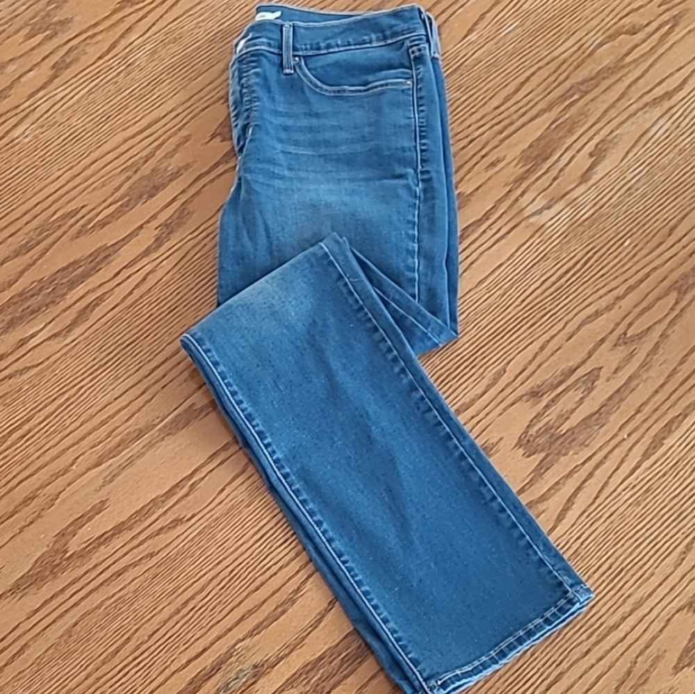 Levi Strauss 314 Shaping Straight Blue Denim Jeans 33